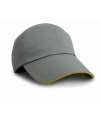 RC038X Result Herringbone Cap Grey / Yellow colour image